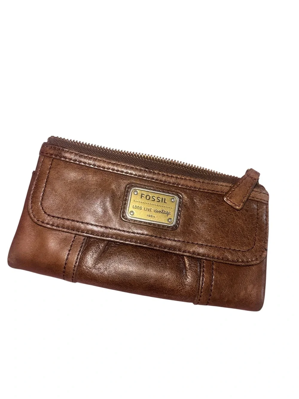 Fossil Emory Clutch Leather Wallet June 2012 SL 2931